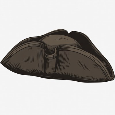 Tricorn Pirate Hat Illustration