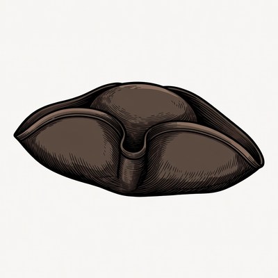 Tricorn pirate hat illustration