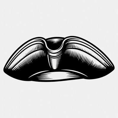 Tricorn Pirate Hat Illustration