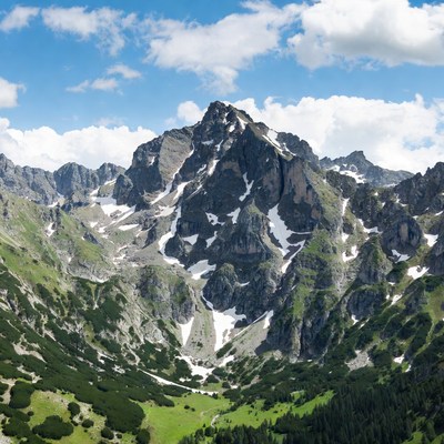 Majestic Snow-Capped Mountain Peak