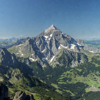 Majestic Snow-Capped Mountain Peak