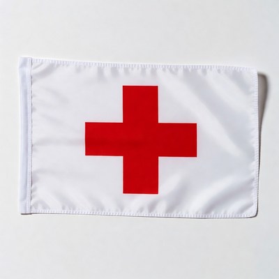 Red Cross on White Flag