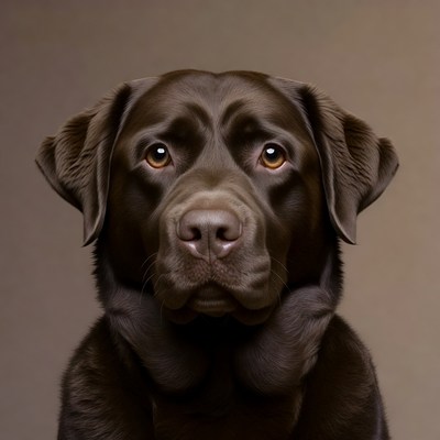 Chocolate Labrador Retriever Portrait