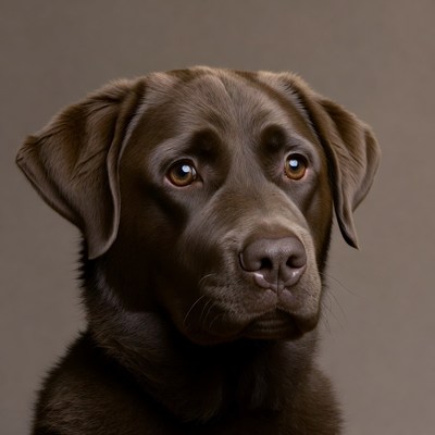 Chocolate Labrador Retriever Portrait