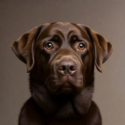 Close-up Chocolate Labrador Retriever