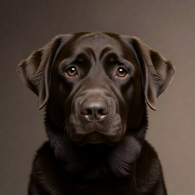 Closeup of Chocolate Labrador Retriever