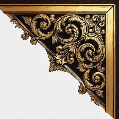 Ornate Gold Frame Corner