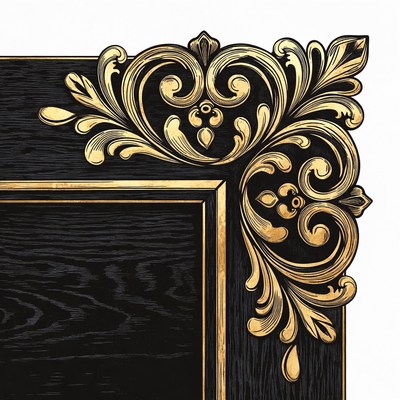 Ornate Gold Frame Corner
