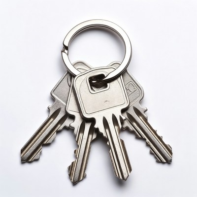 Silver Keys on Keyring