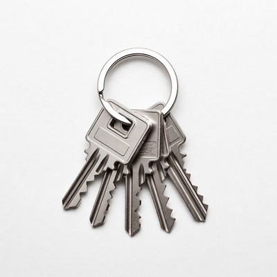 Silver Keys on Keyring