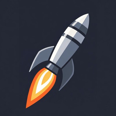 Rocket launching with flames