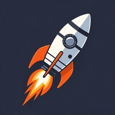 Rocket launching with flames