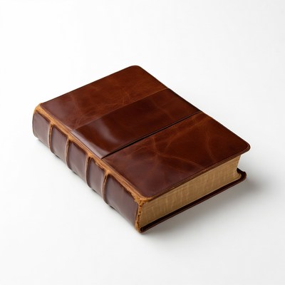 Brown Leather Bound Book
