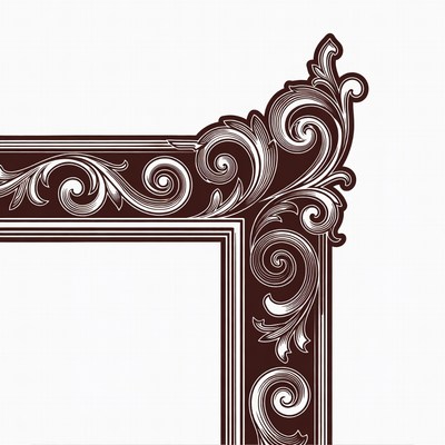 Ornate Vector Picture Frame Corner