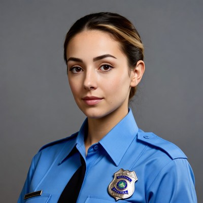 Female police officer portrait