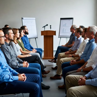 Business professionals in meeting