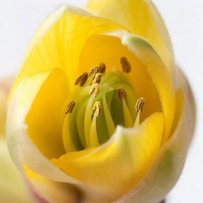 Closeup Yellow Flower Bloom