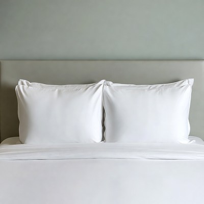 White Pillows on Hotel Bed