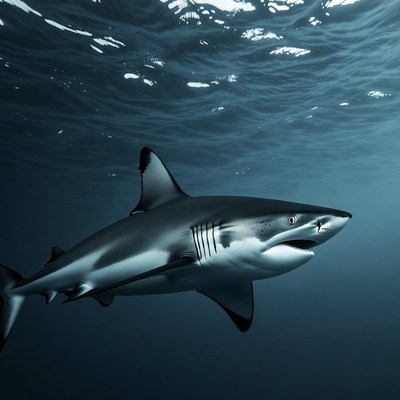 Great White Shark Underwater