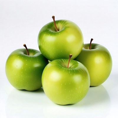 Stack of Fresh Green Apples