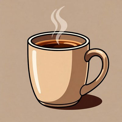 Steaming Hot Coffee Mug
