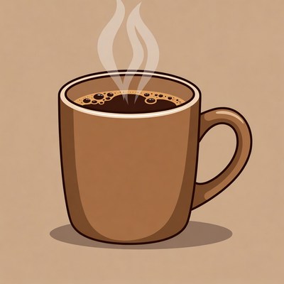 Steaming Hot Coffee Mug