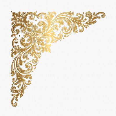 Gold Ornate Corner Design