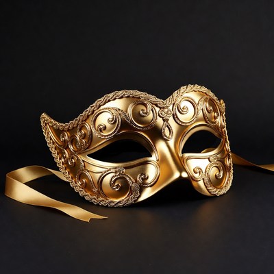 Gold Venetian Masquerade Mask