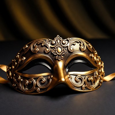 Gold Venetian Masquerade Mask