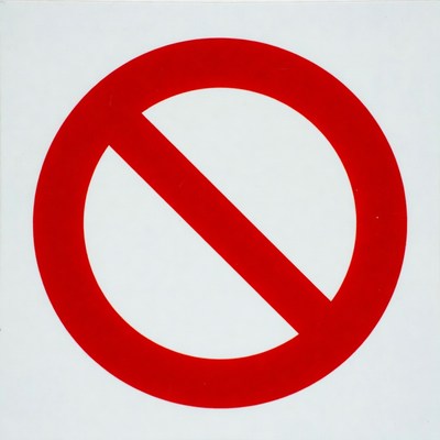 Red Prohibition Sign