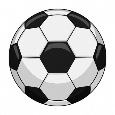 Black and White Soccer Ball