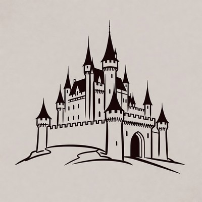 Fantasy Castle Illustration