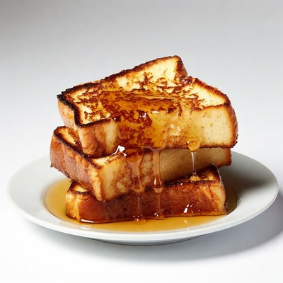 Stack of French Toast with Syrup