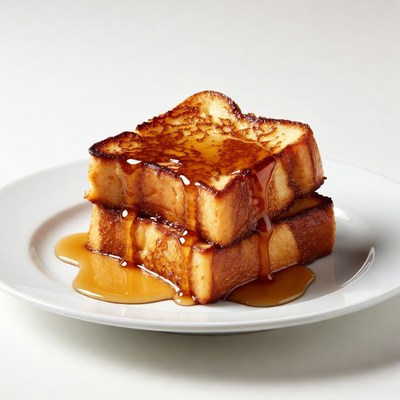 Stack of French Toast with Syrup