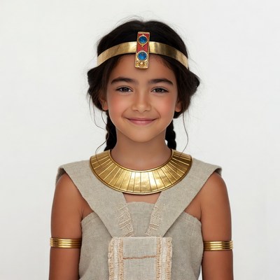 Girl in Egyptian Cleopatra costume