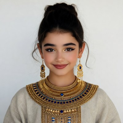 Girl in Egyptian Pharaoh Costume