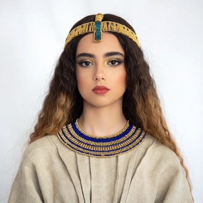 Woman in Egyptian Cleopatra costume