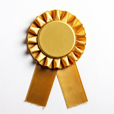Gold Ribbon Award Badge