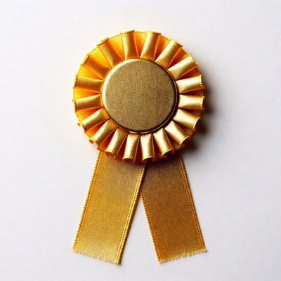Gold First Place Ribbon