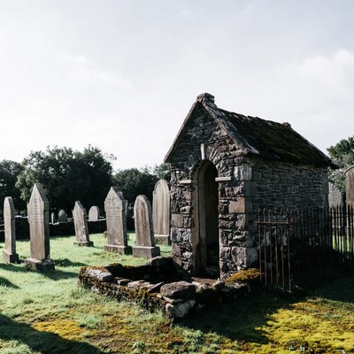 Stone Mausoleum in Old Cemetery