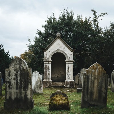 Old Mausoleum in Cemetery