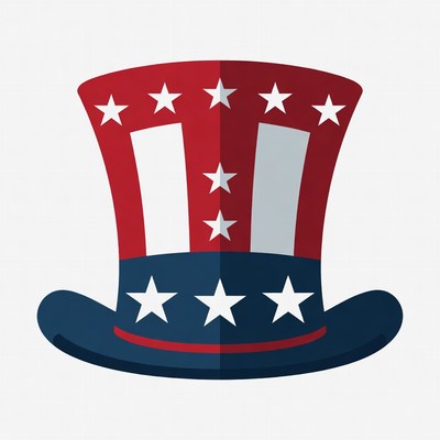 Uncle Sam Hat Illustration