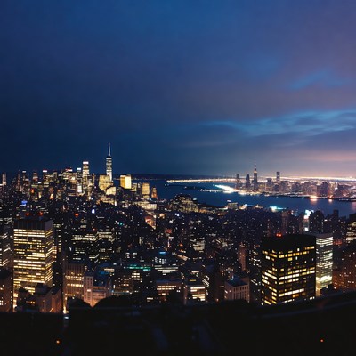 New York City Skyline at Night