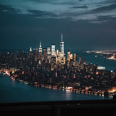 New York City Skyline at Night