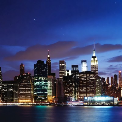 New York City Skyline at Night