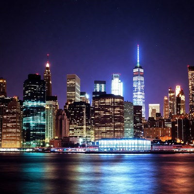 New York City Skyline at Night