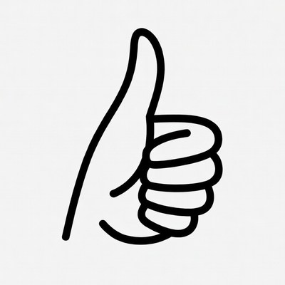 Thumbs Up Hand Gesture