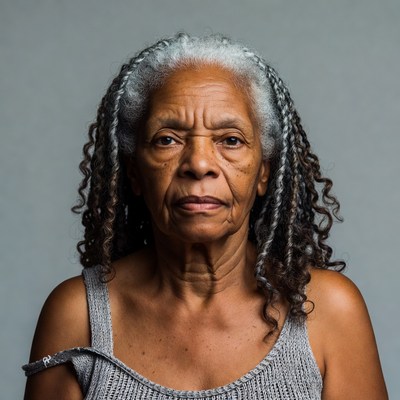 Elderly African-American woman portrait