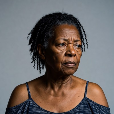 Elderly African-American woman portrait