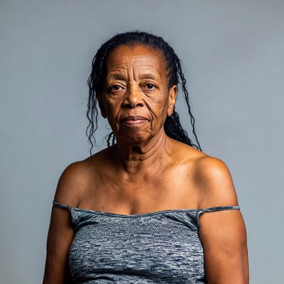 Elderly African-American woman portrait